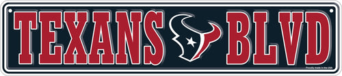 Wholesale NFL2151-Team Boulevard Metal 4x18 / N2151-Houston Texans