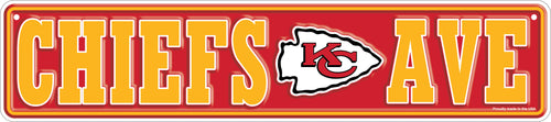 Wholesale NFL2151-Team Boulevard Metal 4x18 / N2151-Kansas City Chiefs