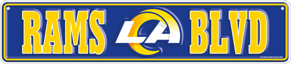 Wholesale NFL2151-Team Boulevard Metal 4x18 / N2151-Los Angeles Rams