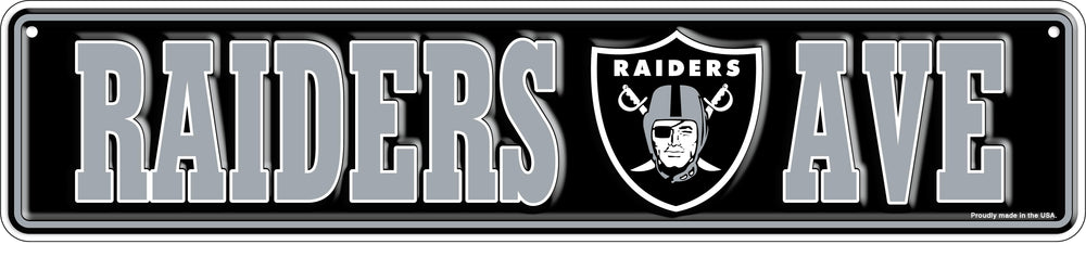 Wholesale NFL2151-Team Boulevard Metal 4x18 / N2151-Las Vegas Raiders