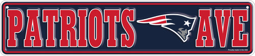 Wholesale NFL2151-Team Boulevard Metal 4x18 / N2151-New England Patriots