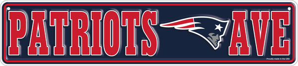 Wholesale NFL2151-Team Boulevard Metal 4x18 / N2151-New England Patriots