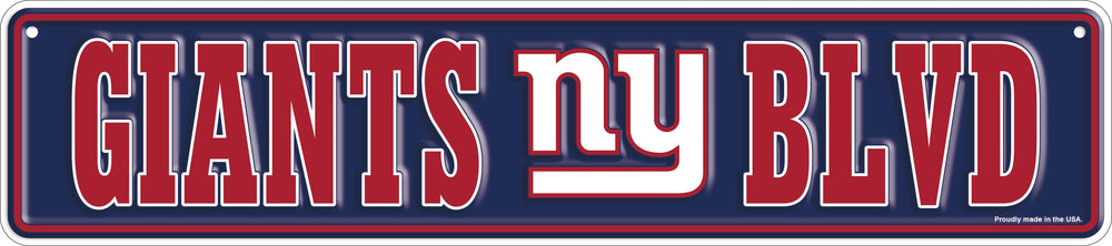 Wholesale NFL2151-Team Boulevard Metal 4x18 / N2151-New York Giants