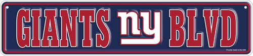 Wholesale NFL2151-Team Boulevard Metal 4x18 / N2151-New York Giants