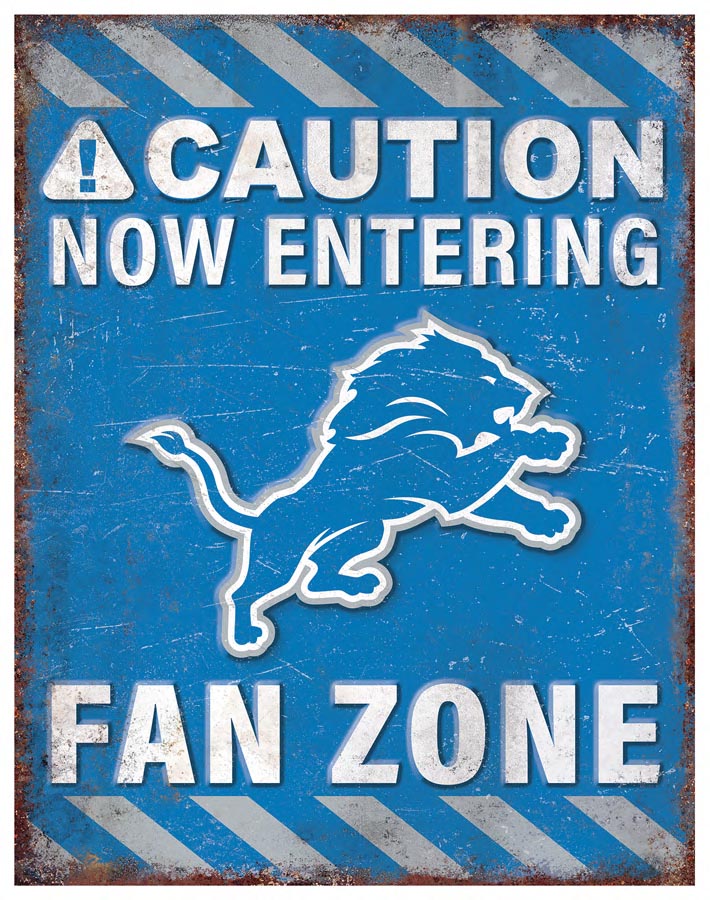 Wholesale NFL2153-Fan Zone Metal / N2153-Detroit Lions