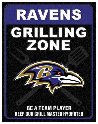 Wholesale NFL2154-Grill Zone Metal / N2154-Baltimore Ravens