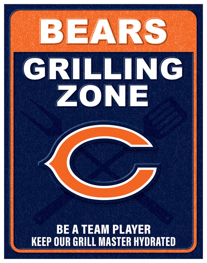 Wholesale NFL2154-Grill Zone Metal / N2154-Chicago Bears