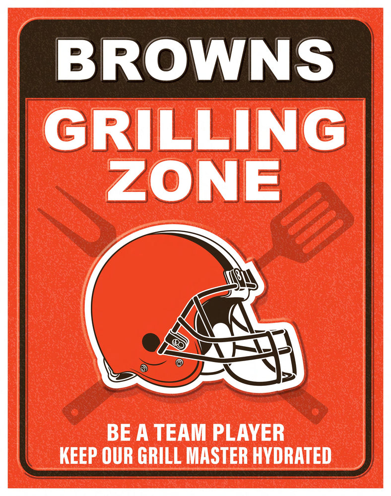 Wholesale NFL2154-Grill Zone Metal / N2154-Cleveland Browns