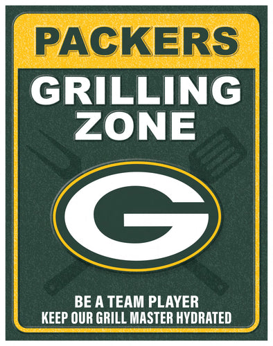 Wholesale NFL2154-Grill Zone Metal / N2154-Green Bay Packers