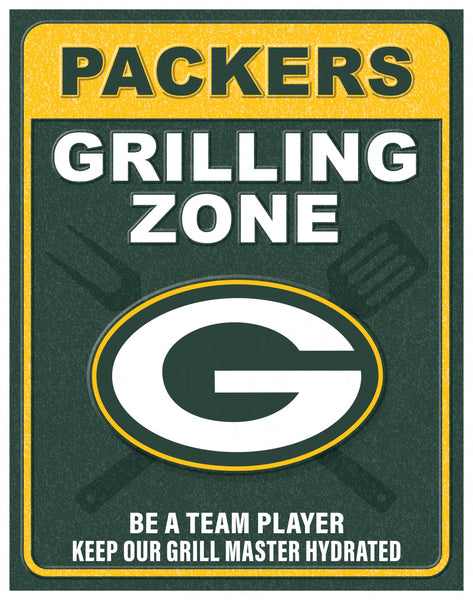 Wholesale NFL2154-Grill Zone Metal / N2154-Green Bay Packers