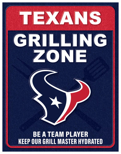 Wholesale NFL2154-Grill Zone Metal / N2154-Houston Texans