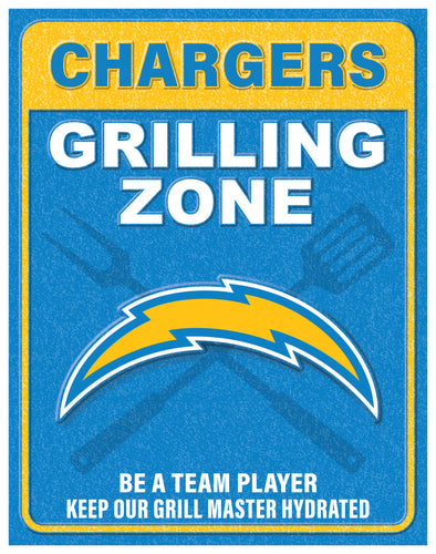 Wholesale NFL2154-Grill Zone Metal / N2154-Los Angeles Chargers