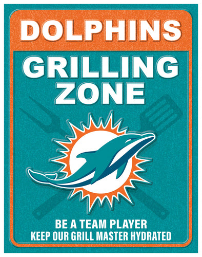 Wholesale NFL2154-Grill Zone Metal / N2154-Miami Dolphins