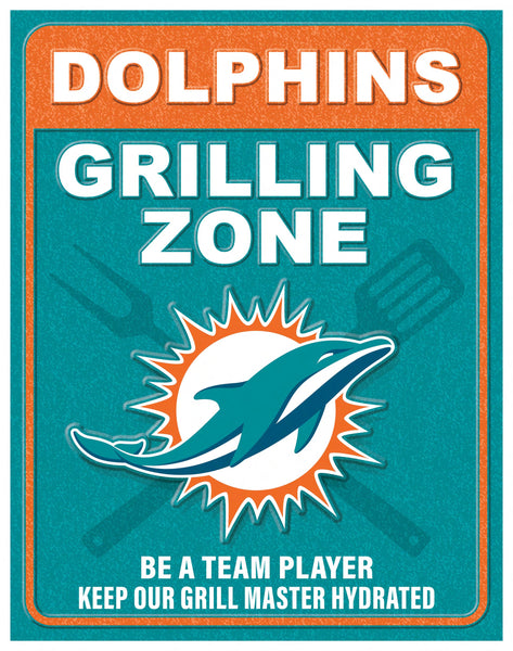Wholesale NFL2154-Grill Zone Metal / N2154-Miami Dolphins