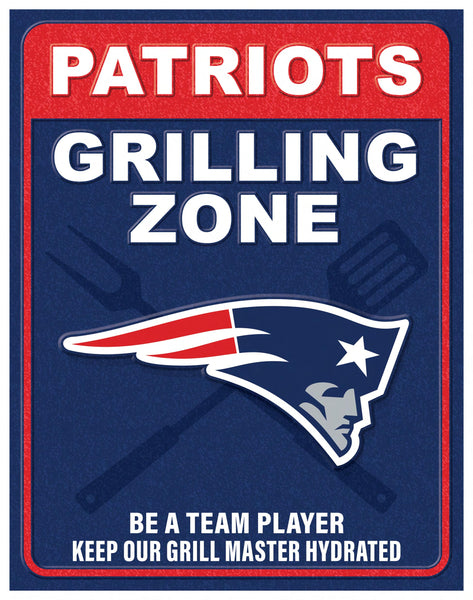 Wholesale NFL2154-Grill Zone Metal / N2154-New England Patriots