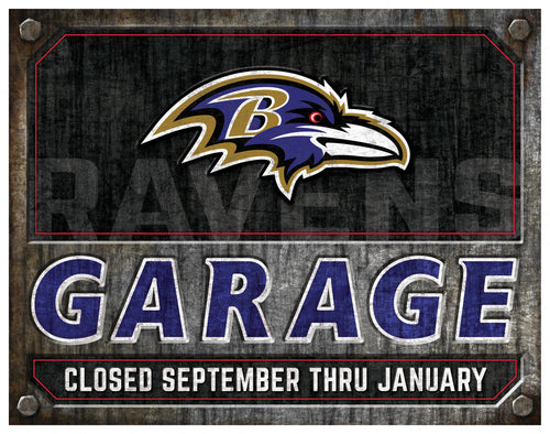 Wholesale NFL2155-Garage Metal / N2155-Baltimore Ravens