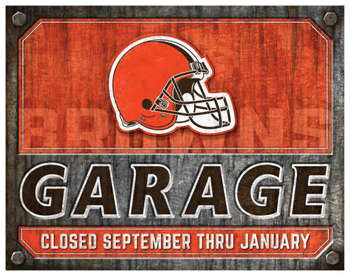 Wholesale NFL2155-Garage Metal / N2155-Cleveland Browns