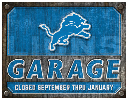 Wholesale NFL2155-Garage Metal / N2155-Detroit Lions