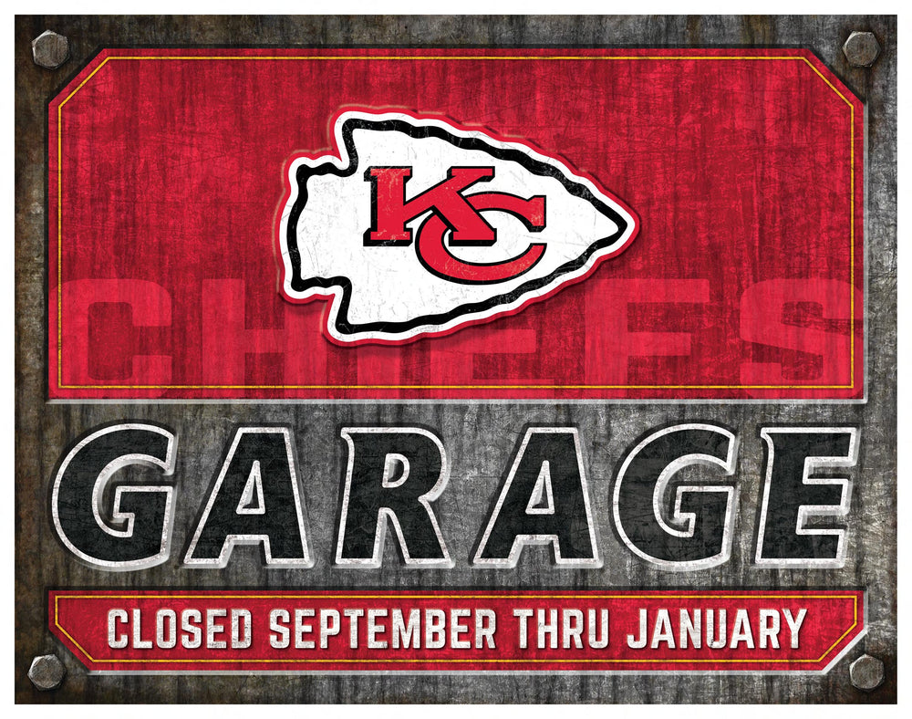 Wholesale NFL2155-Garage Metal / N2155-Kansas City Chiefs