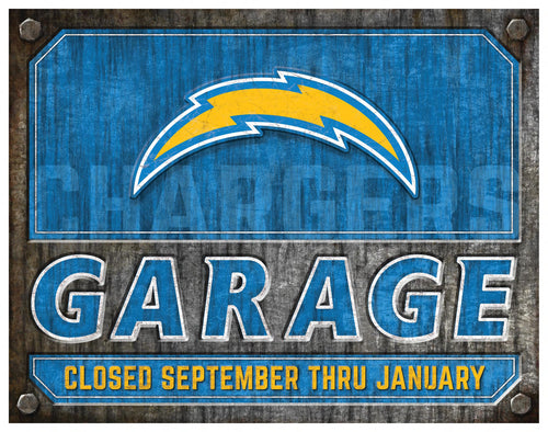 Wholesale NFL2155-Garage Metal / N2155-Los Angeles Chargers