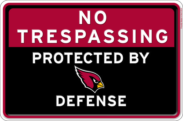 Wholesale NFL2159-No Trespassing 12x8 Metal / N2159-Arizona Cardinals