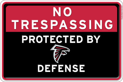 Wholesale NFL2159-No Trespassing 12x8 Metal / N2159-Atlanta Falcons