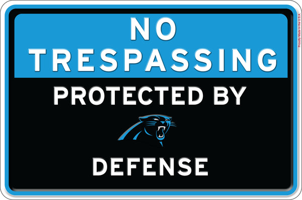 Wholesale NFL2159-No Trespassing 12x8 Metal / N2159-Carolina Panthers