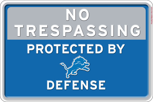 Wholesale NFL2159-No Trespassing 12x8 Metal / N2159-Detroit Lions