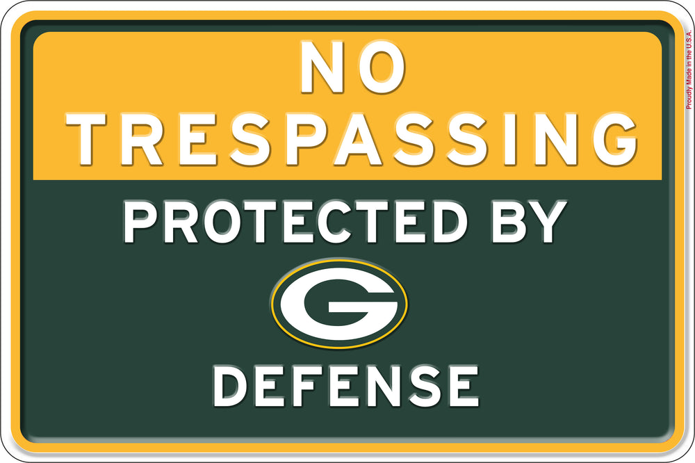 Wholesale NFL2159-No Trespassing 12x8 Metal / N2159-Green Bay Packers