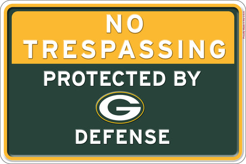 Wholesale NFL2159-No Trespassing 12x8 Metal / N2159-Green Bay Packers