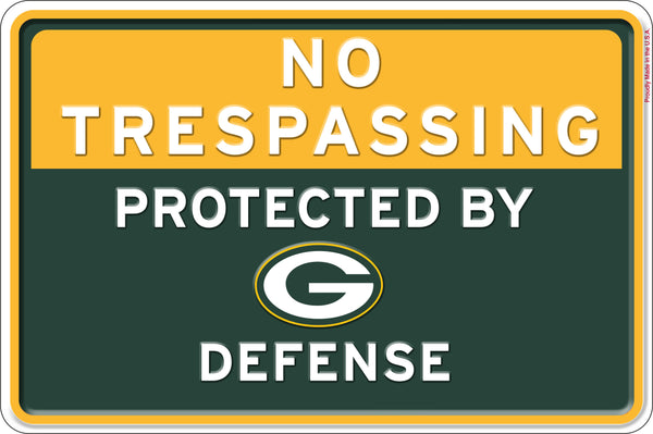 Wholesale NFL2159-No Trespassing 12x8 Metal / N2159-Green Bay Packers