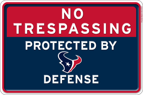 Wholesale NFL2159-No Trespassing 12x8 Metal / N2159-Houston Texans