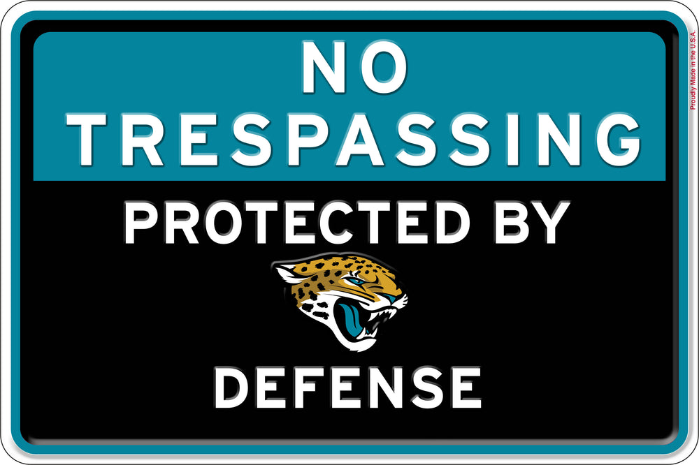 Wholesale NFL2159-No Trespassing 12x8 Metal / N2159-Jacksonville Jaguars