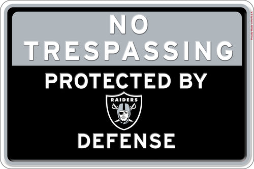 Wholesale NFL2159-No Trespassing 12x8 Metal / N2159-Las Vegas Raiders