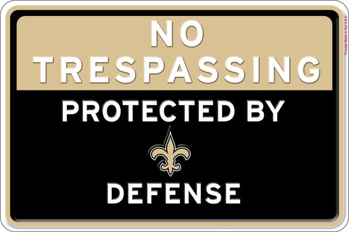 Wholesale NFL2159-No Trespassing 12x8 Metal / N2159-New Orleans Saints