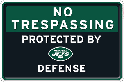 Wholesale NFL2159-No Trespassing 12x8 Metal / N2159-New York Jets