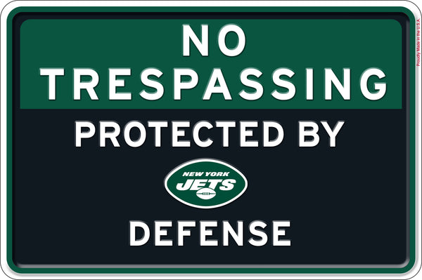 Wholesale NFL2159-No Trespassing 12x8 Metal / N2159-New York Jets