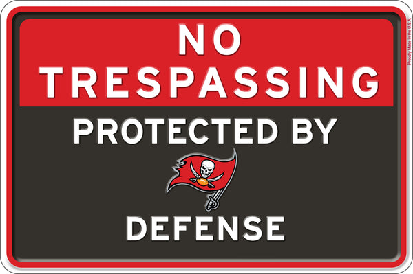 Wholesale NFL2159-No Trespassing 12x8 Metal / N2159-Tampa Bay Buccaneers