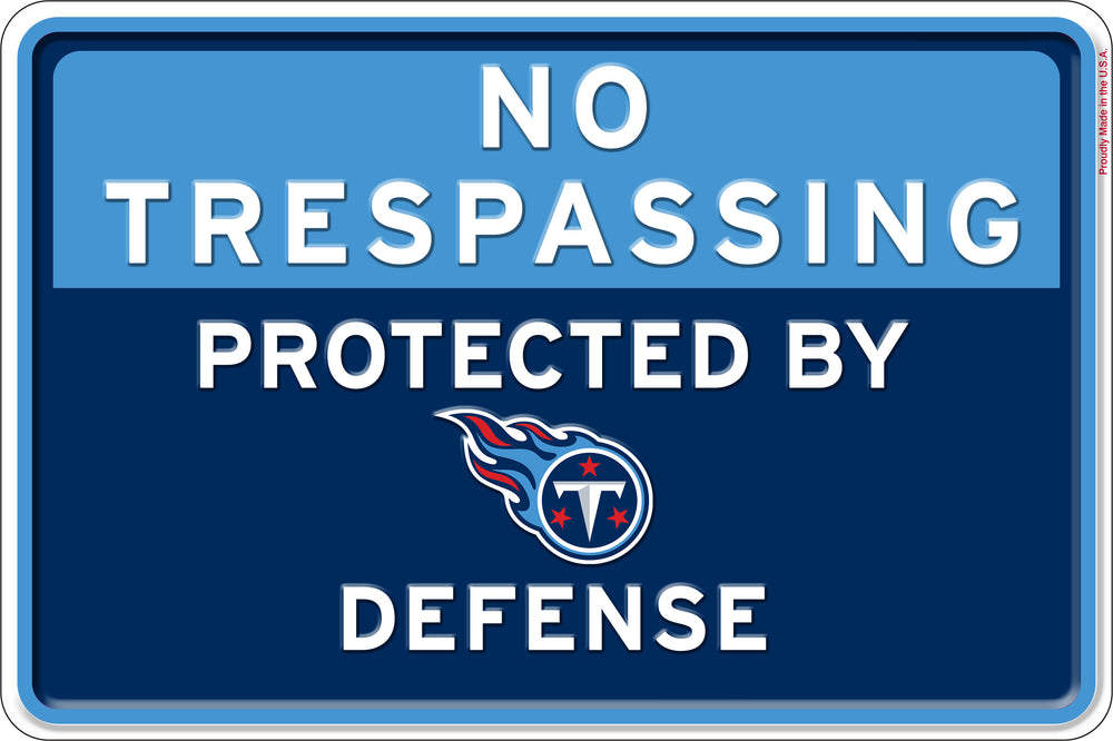 Wholesale NFL2159-No Trespassing 12x8 Metal / N2159-Tennessee Titans