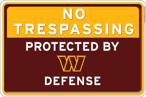 Wholesale NFL2159-No Trespassing 12x8 Metal / N2159-Washington Commanders