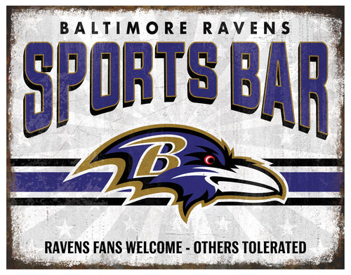Wholesale NFL2165-Team Sports Bar Metal / N2165-Baltimore Ravens
