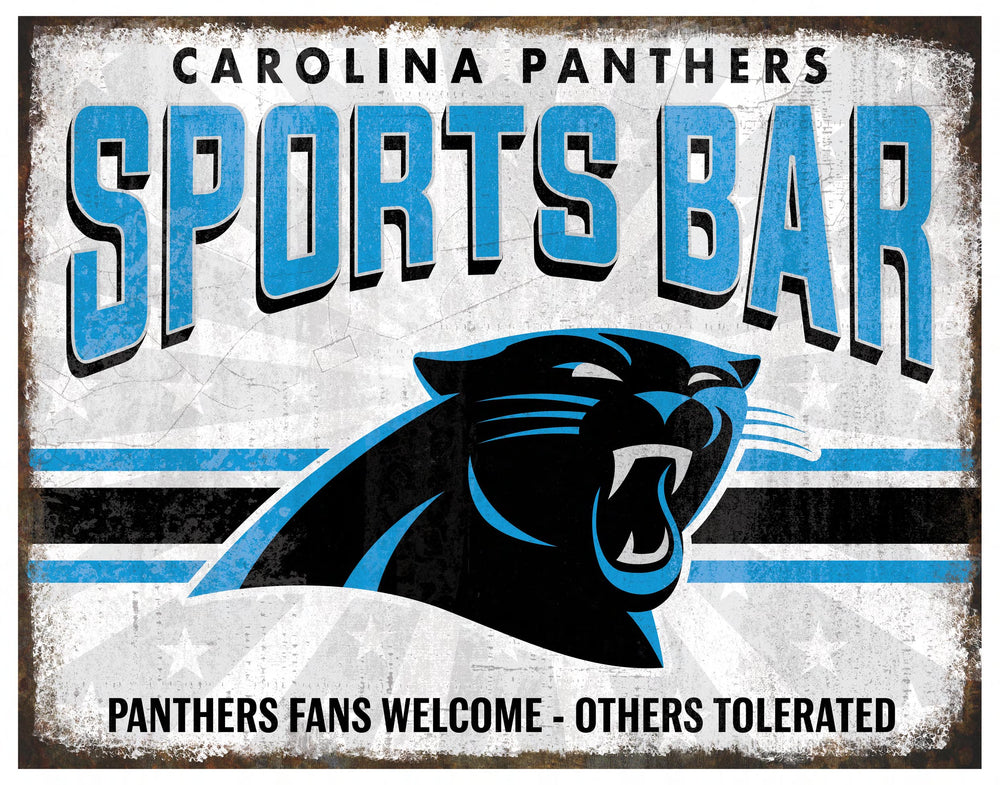 Wholesale NFL2165-Team Sports Bar Metal / N2165-Carolina Panthers