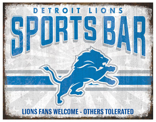 Wholesale NFL2165-Team Sports Bar Metal / N2165-Detroit Lions