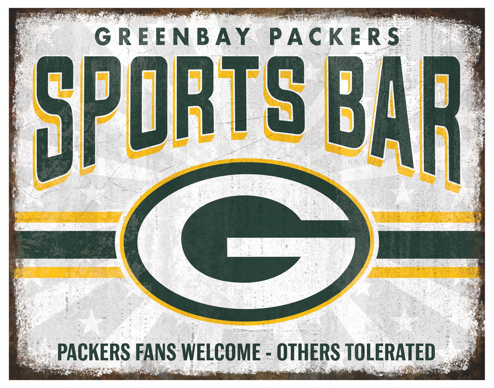 Wholesale NFL2165-Team Sports Bar Metal / N2165-Green Bay Packers