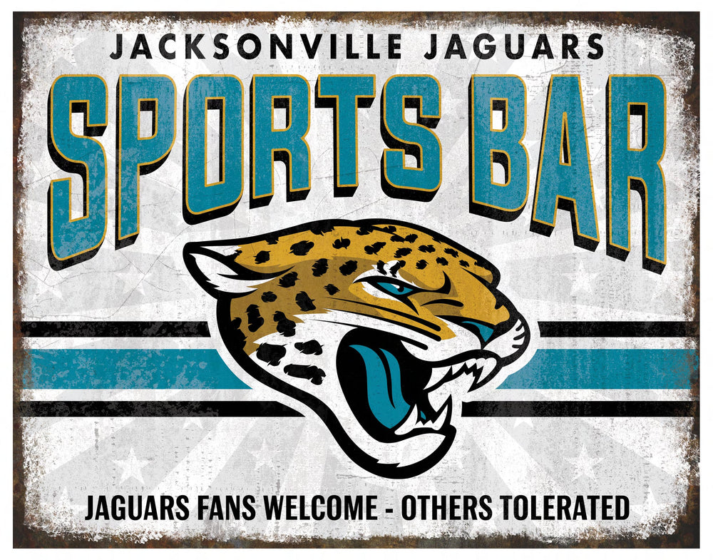 Wholesale NFL2165-Team Sports Bar Metal / N2165-Jacksonville Jaguars