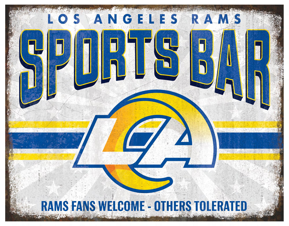 Wholesale NFL2165-Team Sports Bar Metal / N2165-Los Angeles Rams