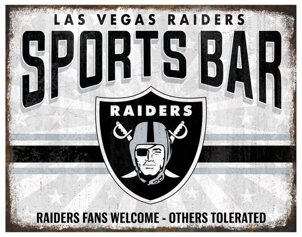 Wholesale NFL2165-Team Sports Bar Metal / N2165-Las Vegas Raiders