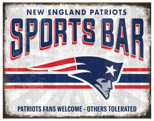 Wholesale NFL2165-Team Sports Bar Metal / N2165-New England Patriots