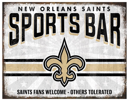 Wholesale NFL2165-Team Sports Bar Metal / N2165-New Orleans Saints