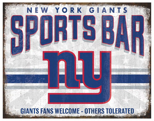 Wholesale NFL2165-Team Sports Bar Metal / N2165-New York Giants